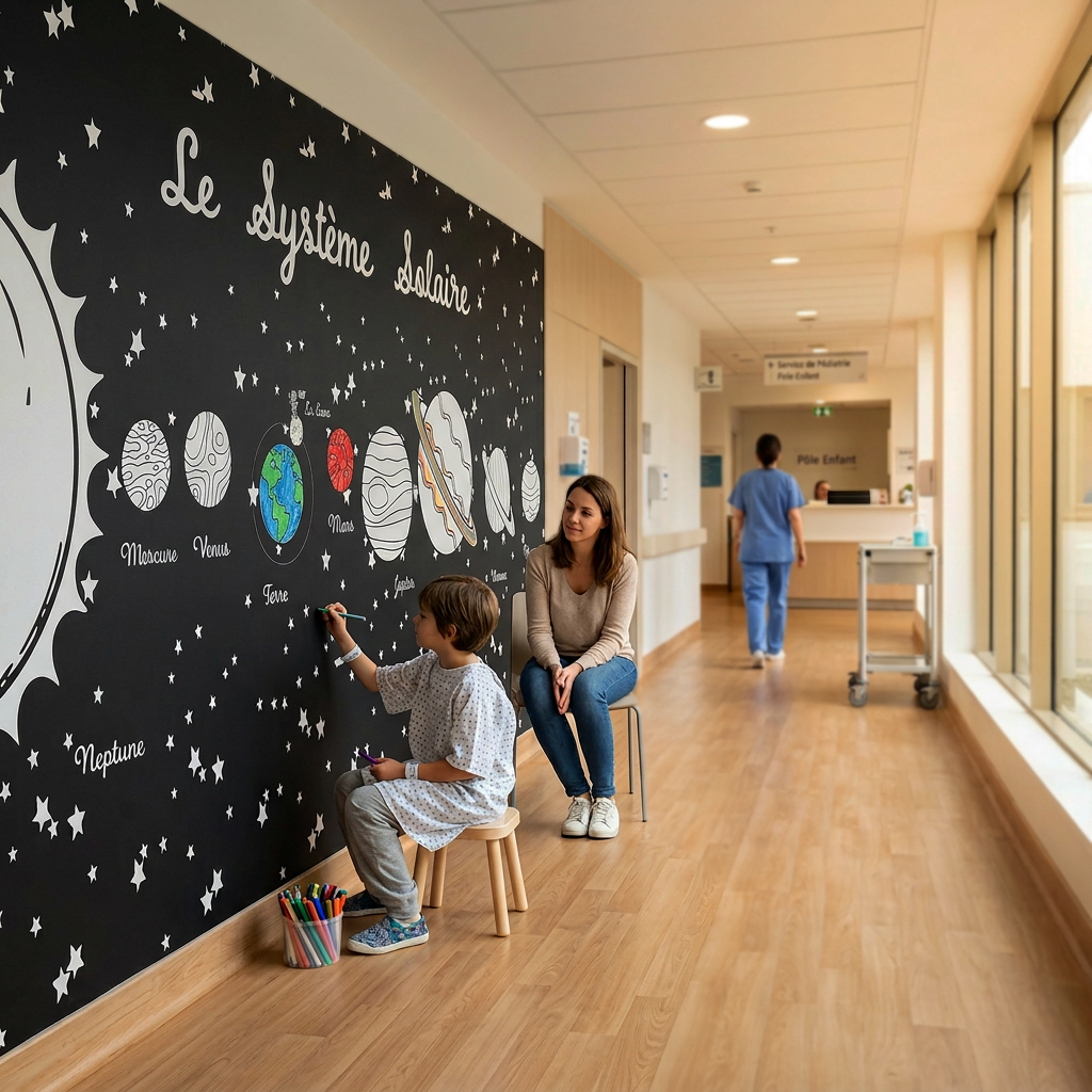 Décoration murale salle d'attente médecin généraliste