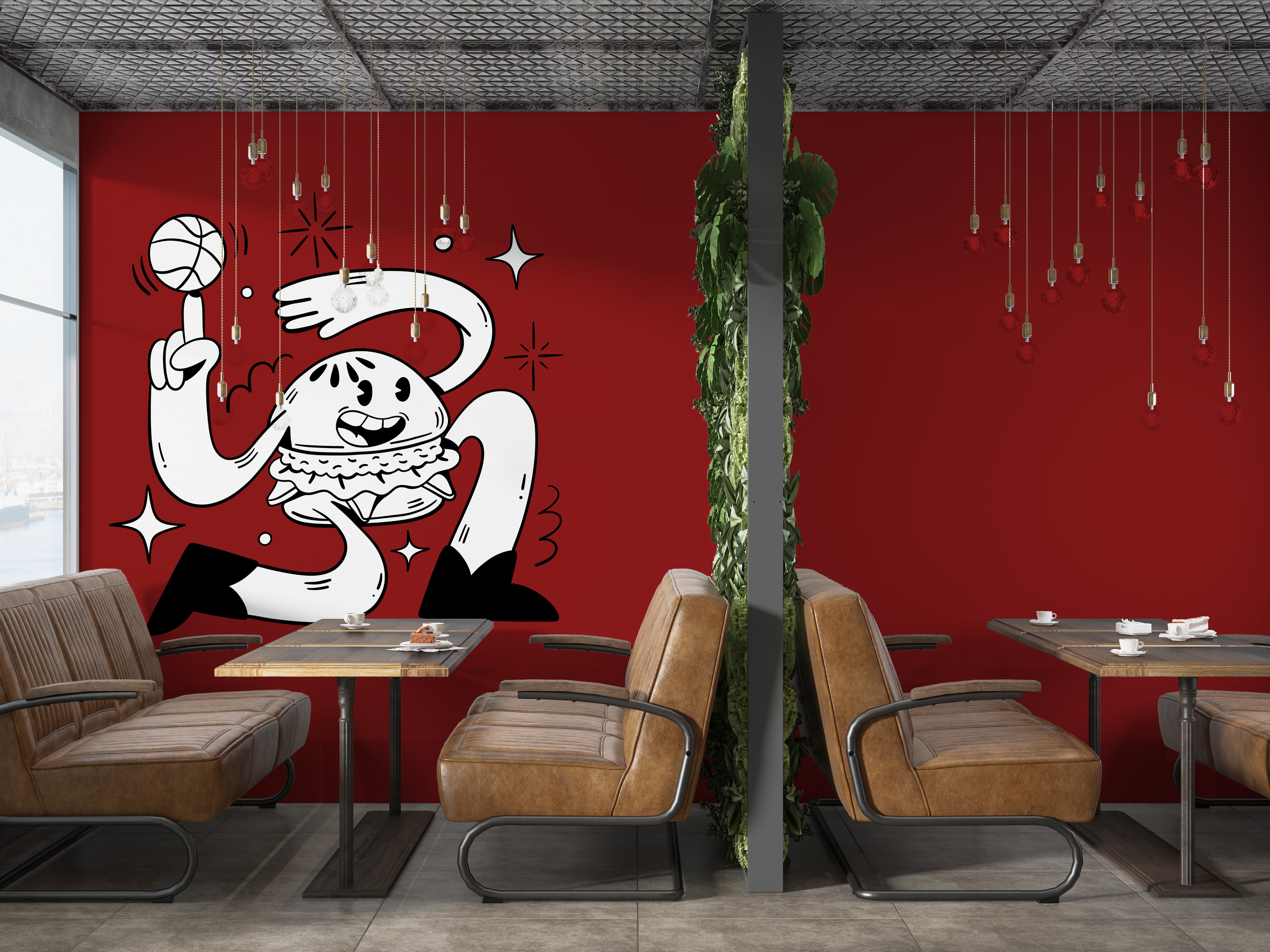 Décoration murale restaurant