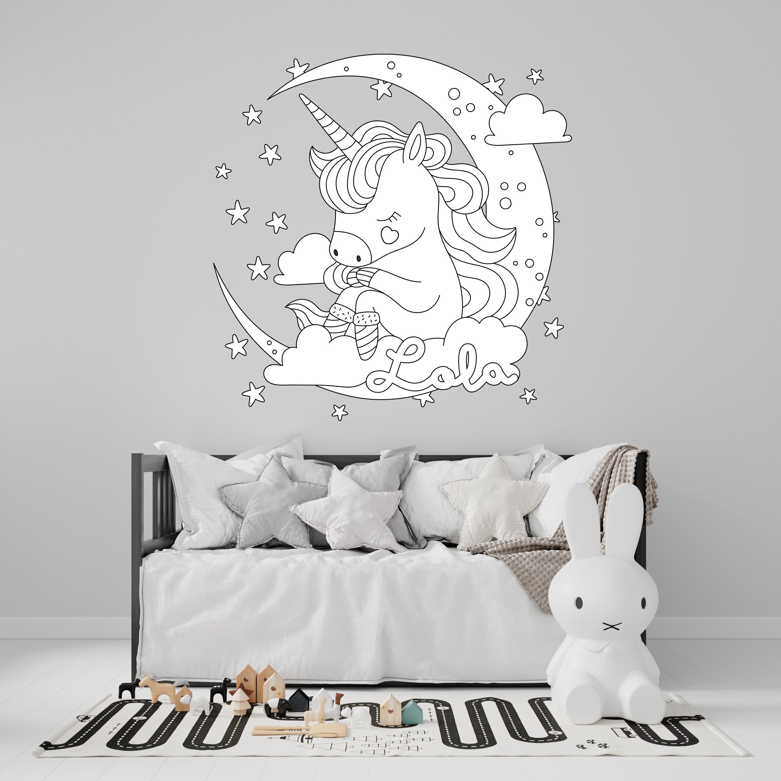 Sticker prenom personnalise enfant